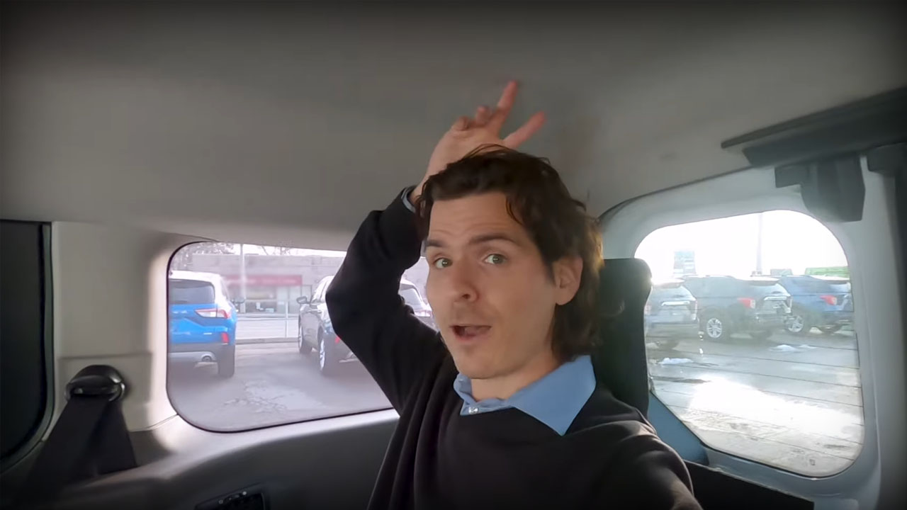 2nd and 3rd row spacing in the 2021 Ford Transit Connect Passenger Wagon