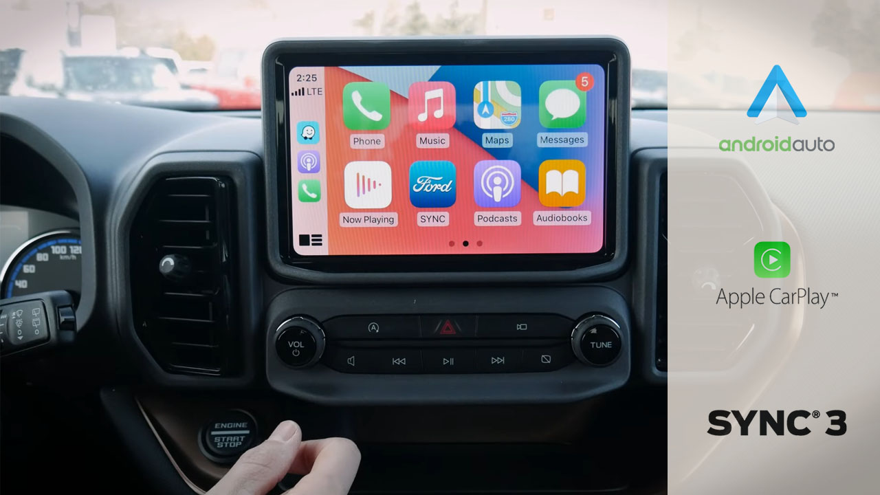 2022 Ford Bronco Sport Badlands - bronco sport sync3 - bronco sport android auto - bronco sport apple carplay