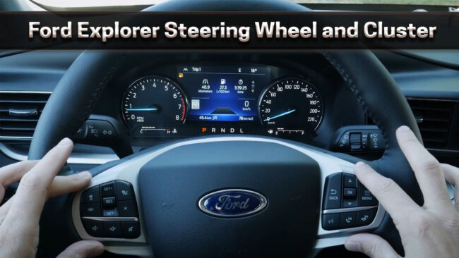 2022 ford exploer steering wheel and cluster - ford explorer steering wheel - ford explorer cluster - explorer adaptive cruise control final