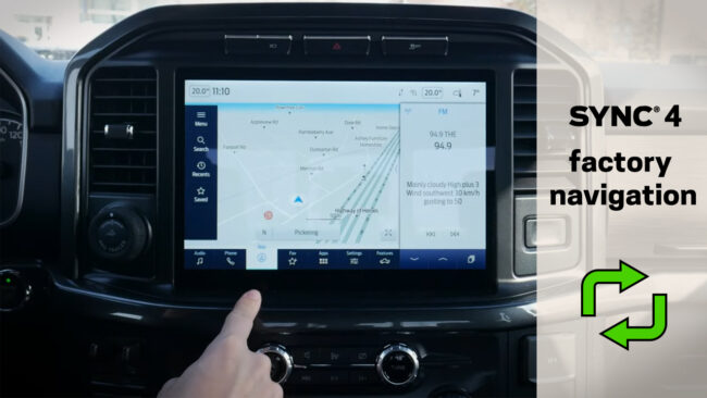 2022 ford f150 factory navigation - ford f150 navigation - ford f150 connected navigation - using f150 navigation - f150 help