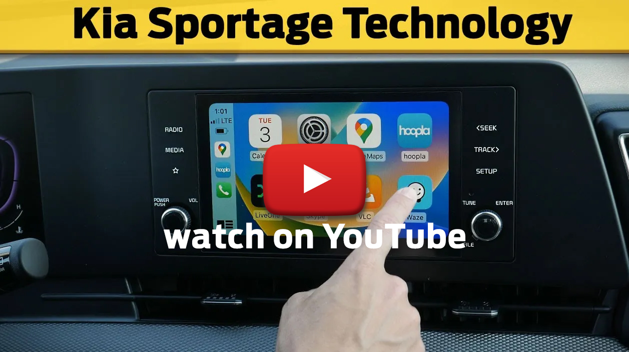 kia sportage infotainment - kia sportage media screen - kia sportage android auto - kia sportage apple carplay - youtube